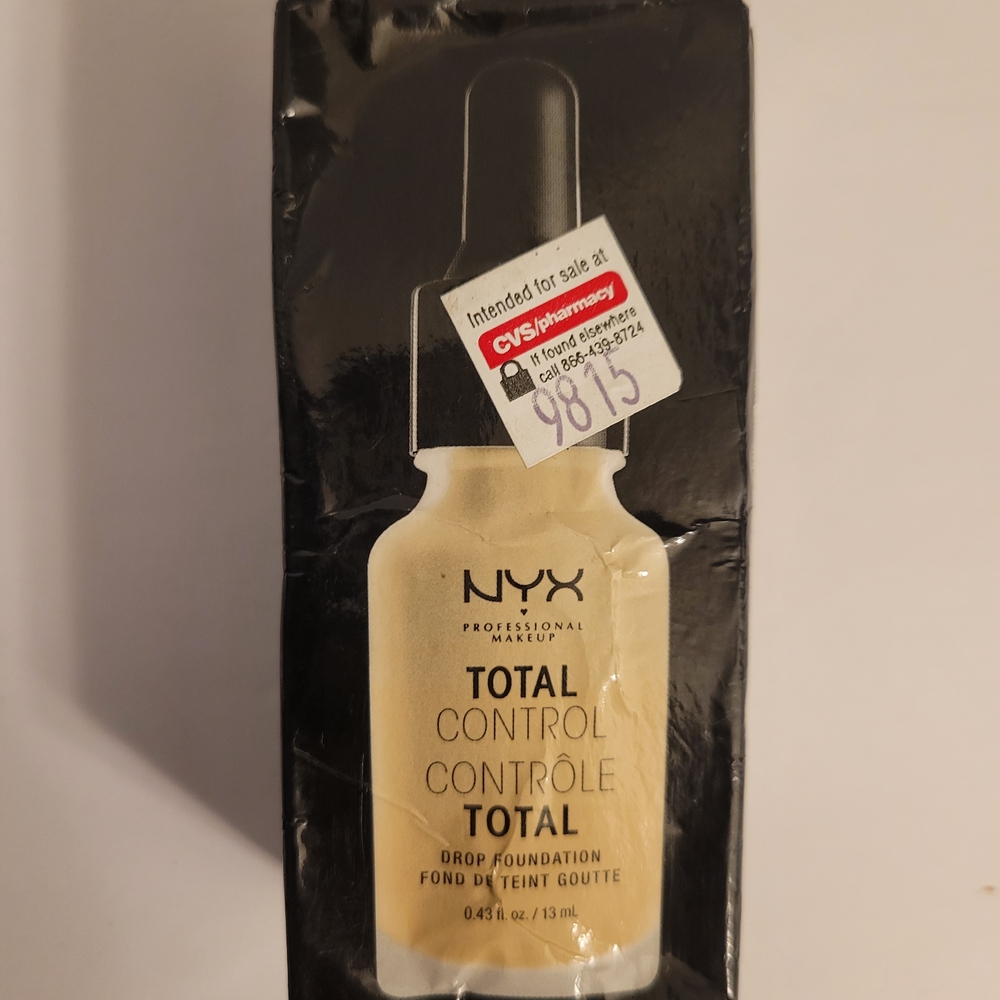 NYX Total Control Drop Foundation TCDF07 Natural / Naturel – New 0.43 fl oz